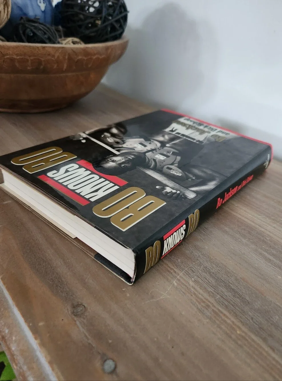 Bo Knows Bo Bo Jackson Dick Schaap 1990 First Edition Hardcover Facsimile Sig DJ